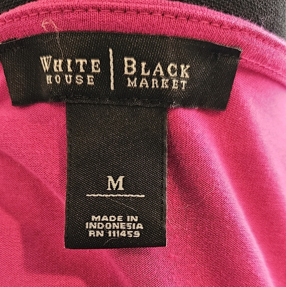 White House Black Market WHMB Pink Top Size Medium - Picture 3 of 4